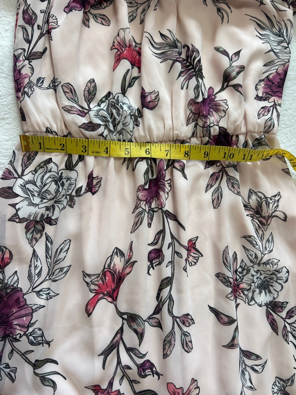 NWOT Reitmans Floral High Low Dress XS Off Shoulder Cottagecore Boho - Picture 8 of 12